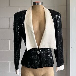 Vintage Sequin Two Piece Dress Set